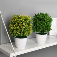 Бонсай в горшке "Пышное деревце с цветами" 12х25 см, микс