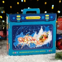 Новый год. Подарочная коробка "Новогодние Маршруты", 29 х 9 х 25см. Новый год. Подарочная коробка "Новогодние Маршруты", 29 х 9 х 25см.