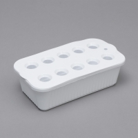 Ящик для выращивания зелёного лука, 29 &times; 16 &times; 8,5 см, 2,5 л, 10 лунок, пластик, белый, Greengo