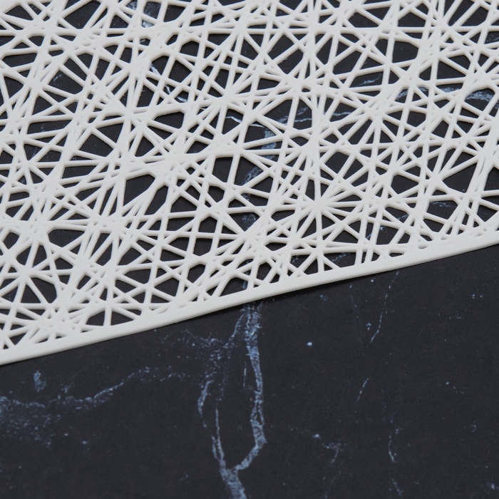 Дорожка сервировочная на стол Доляна &laquo;Паутинка&raquo;, 150&times;33 см, белая