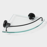 Полка для ванной угловая St&ouml;lz Loft basic, стеклянная