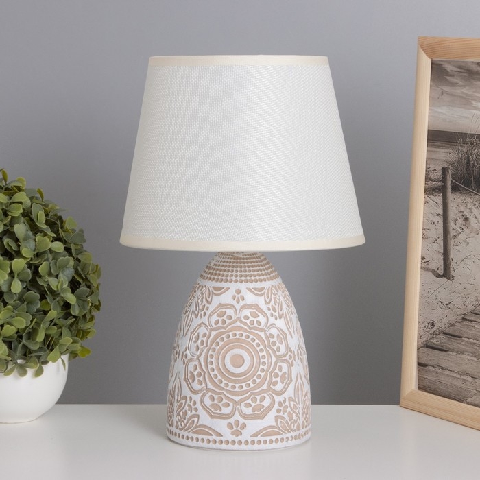 Лампа настольная Лампа настольная "Замира" 1х40Вт Е14 какао 20х20х32см