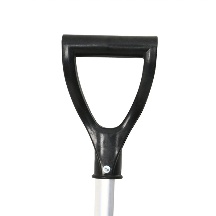 Лопата пластиковая, ковш 410 &times; 515 мм, с оцинкованной планкой, алюминиевый черенок