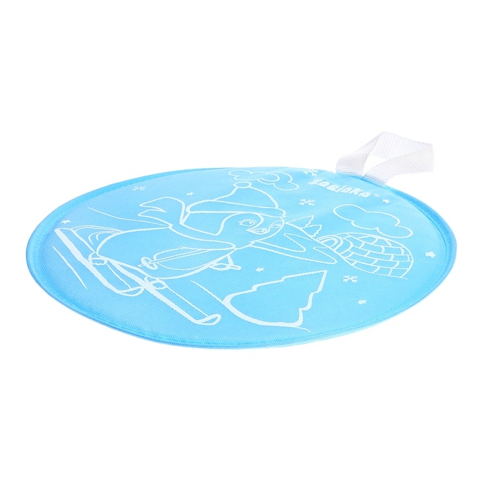 Ледянка мягкая, детская «Пингвин», диаметр 35 см, цвет голубой Ледянка мягкая, детская «Пингвин», диаметр 35 см, цвет голубой