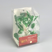 Гирлянда &laquo;Нить&raquo; 2 м роса с насадками &laquo;Ёлочка&raquo;, IP20, серебристая нить, 20 LED, 2 режима, батарейки ААх2 (нет в комплекте), свечение тёплое белое