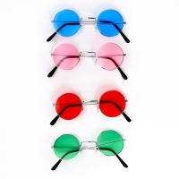 Карнавальные очки «Круглые», цвета МИКС Карнавальные очки «Круглые», цвета МИКС