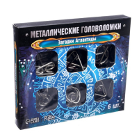 Головоломка металлическая «Загадки Атлантиды», набор 6 шт. Головоломка металлическая «Загадки Атлантиды», набор 6 шт.