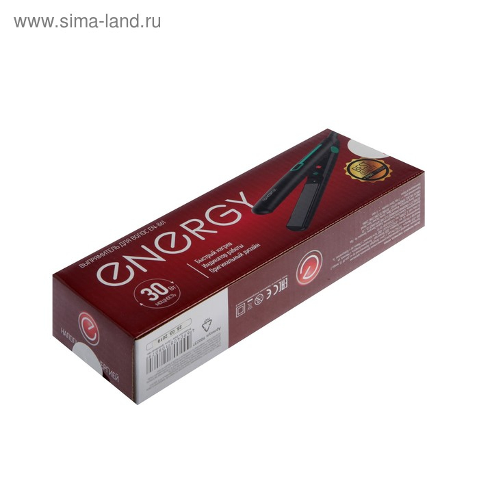 Выпрямитель ENERGY EN-861, 30 Вт, алюминиевое покрытие, 18х75 мм, до 220°С, черный Выпрямитель ENERGY EN-861, 30 Вт, алюминиевое покрытие, 18х75 мм, до 220°С, черный