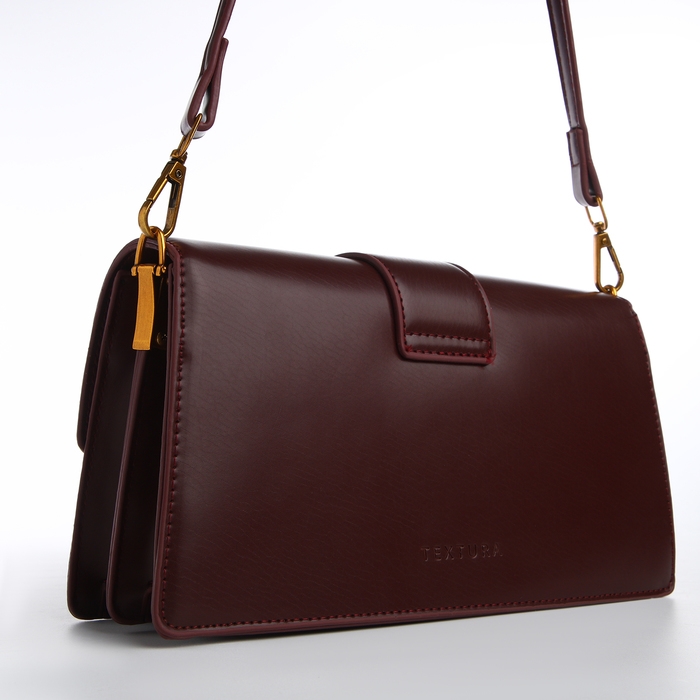 Сумка женская TEXTURA, средний размер, цвет тёмно-коричневый Сумка женская TEXTURA, средний размер, цвет тёмно-коричневый