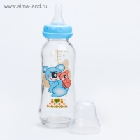 Бутылочка для кормления, классическое горло, 250 мл., от 3 мес., стекло, цвет МИКС Бутылочка для кормления, классическое горло, 250 мл., от 3 мес., стекло, цвет МИКС