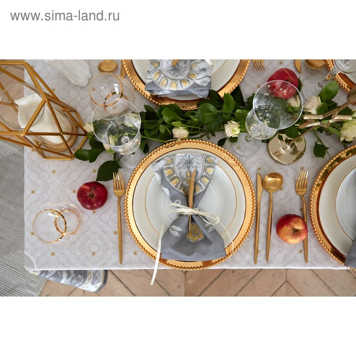 Скатерть Этель Classic style 220х145см +/-3см, 100% хлопок, саржа 190 гр/м2