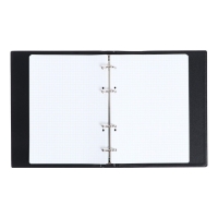 Тетрадь на кольцах A5 80 листов в клетку Calligrata Чёрная, обложка ПВХ Тетрадь на кольцах A5 80 листов в клетку Calligrata Чёрная, обложка ПВХ