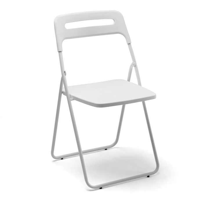 Стул складной, белый