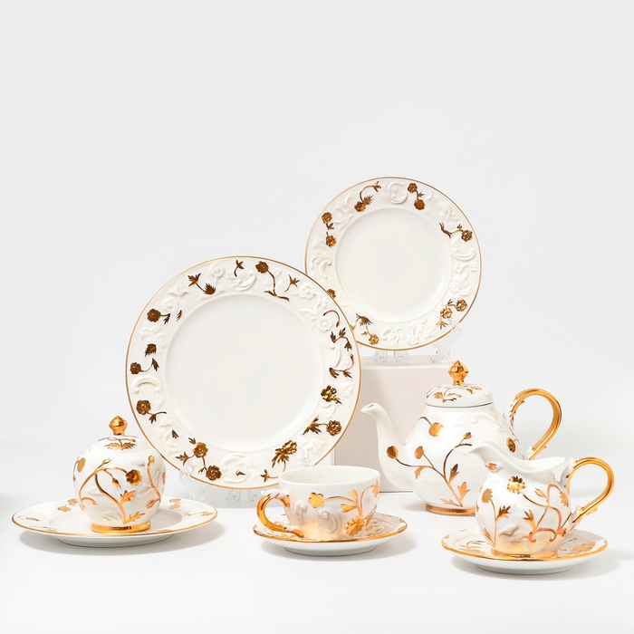 Наборы посуды чайный сервиз столовый фарфоровый &laquo;Соната&raquo; 22 предмета