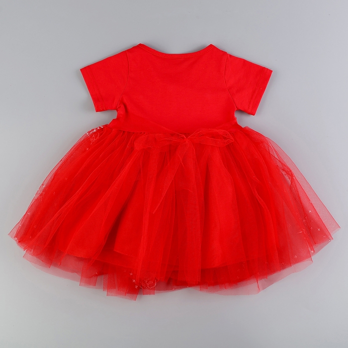 Карнавальный набор &laquo;Стильная принцесса&raquo;: ободок, платье красное с короной, рост 110 см