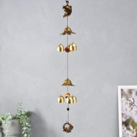 Музыка ветра металл "Карп" 6 колокольчиков 54 см Музыка ветра металл "Карп" 6 колокольчиков 54 см