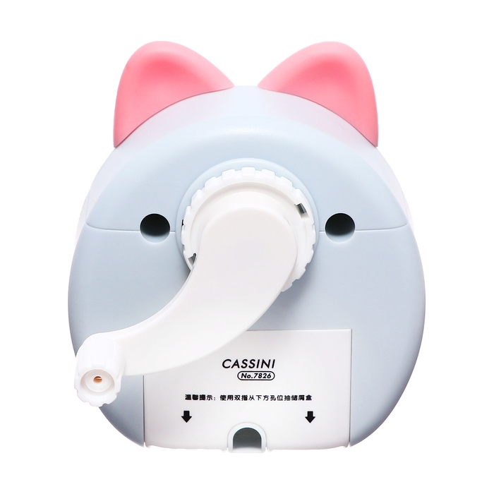 Точилка механическая с контейнером, Ушки серый/белый Точилка механическая с контейнером, Ушки серый/белый