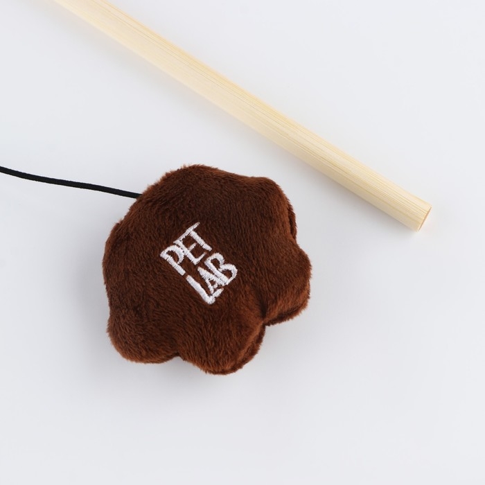 Дразнилка &laquo;Лапка&raquo; с игрушкой, коричневая