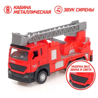 Парковка &laquo;Пожарная часть&raquo; с машинкой и рацией, световые и звуковые эффекты, МИКС