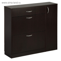 Обувница с дверью, 1060х280х960, Венге темный Обувница с дверью, 1060х280х960, Венге темный