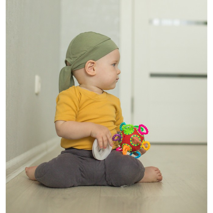 Развивающая игрушка - погремушка, «Шар - трещотка», погремушка, цвет МИКС, Крошка Я Развивающая игрушка - погремушка, «Шар - трещотка», погремушка, цвет МИКС, Крошка Я