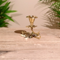 Подсвечник "Листья" латунь 9 см Подсвечник "Листья" латунь 9 см