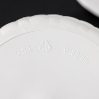 Горшок для цветов с поддоном &laquo;Ротанг&raquo;, 2 л, цвет белый