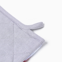 Новый год.Варежка-прихватка Доляна "Новогоднее волшебство" 20х28 см, 35% хл, 65% пэ, ватин 250 г/м2