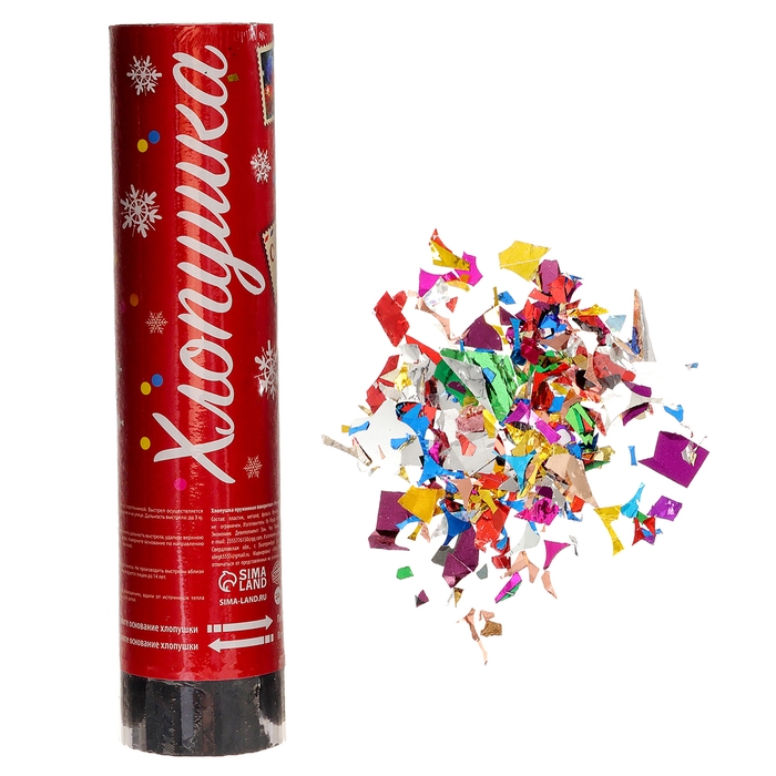 Новогодняя хлопушка пружинная поворотная «Почта Деда Мороза» 20 см Новогодняя хлопушка пружинная поворотная «Почта Деда Мороза» 20 см