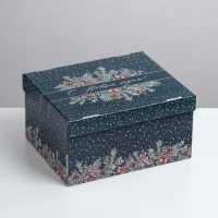 Коробка подарочная новогодняя складная &laquo;С Новым годом&raquo;, 31,2 х 25,6 х 16,1 см, Новый год