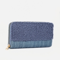 Кошелёк на молнии, цвет синий Кошелёк на молнии, цвет синий