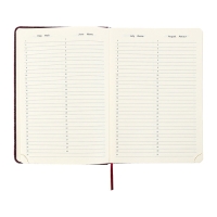 Ежедневник недатированный A5 136 листов кожзам deVENTE. Clair, твердая обложка с поролоном, перфорация, ляссе, блок 70, бордовый Ежедневник недатированный A5 136 листов кожзам deVENTE. Clair, твердая обложка с поролоном, перфорация, ляссе, блок 70, бордовый