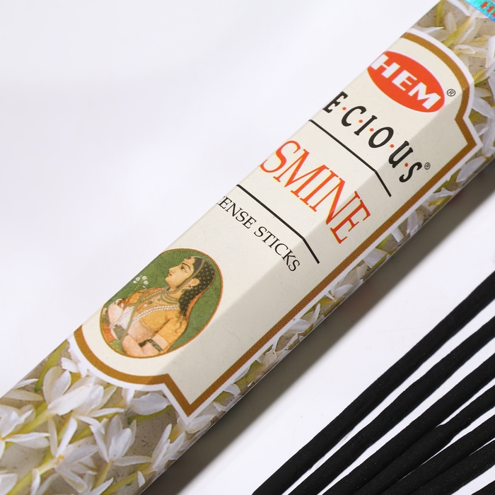Благовония HEM Благовония HEM "Precious Jasmine. Драгоценный Жасмин", 20 палочек в упаковке, шестигранник