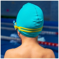 Очки для плавания детские ONLYTOP &laquo;Дельфин&raquo;, беруши, цвет голубой