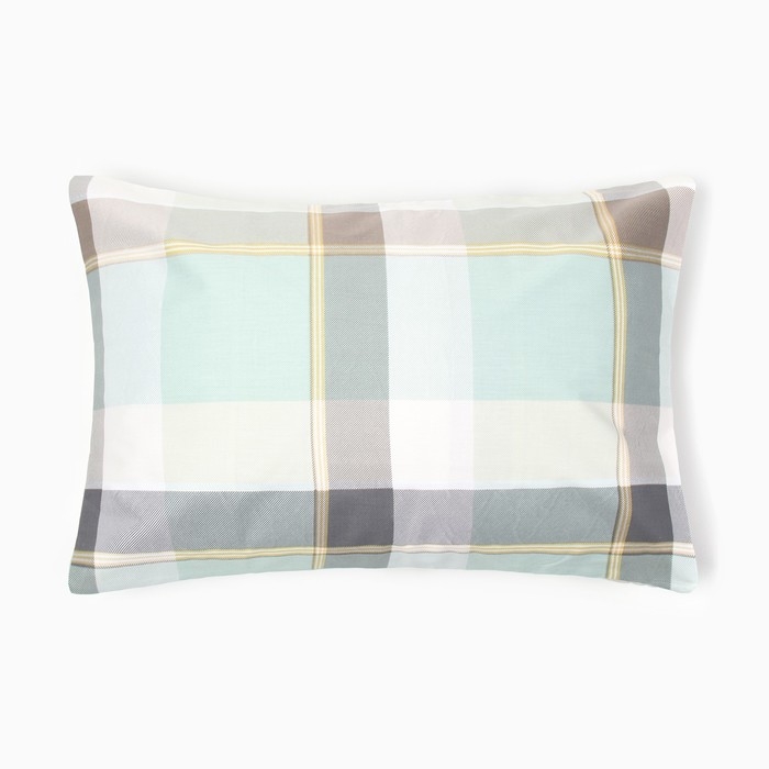 Наволочка LoveLife Square green, 50*70, 100%хлопок, сатин, 125г/м&sup2;