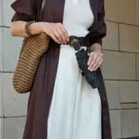 Зонт складной Nicety, бежевый Зонт складной Nicety, бежевый