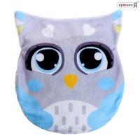 Грелка «Сова», детская, с вишнёвыми косточками, цвет серый Грелка «Сова», детская, с вишнёвыми косточками, цвет серый