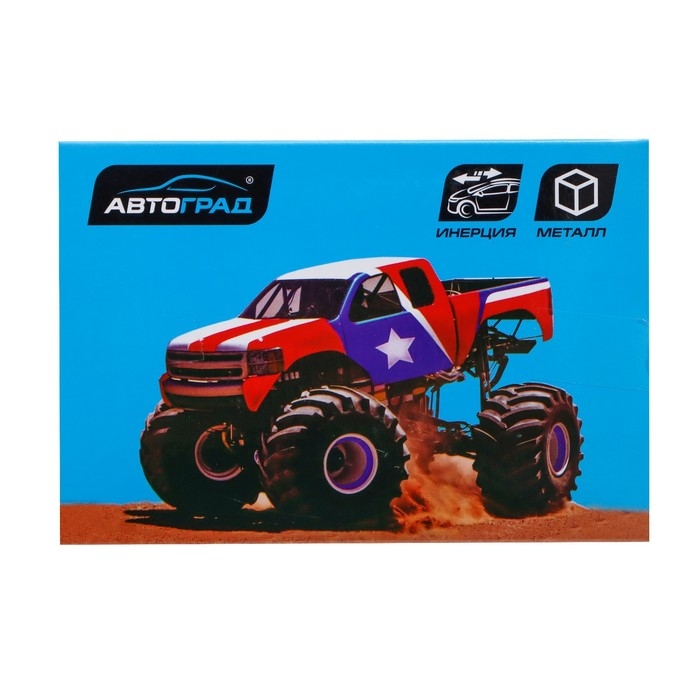 Машина металлическая &laquo;Биг-фут&raquo;, инерционная, цвет зелёный