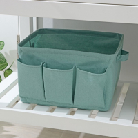 Корзинка для хранения Доляна &laquo;Тая&raquo;, 3 кармана, 30&times;24&times;18 см, цвет бирюзовый