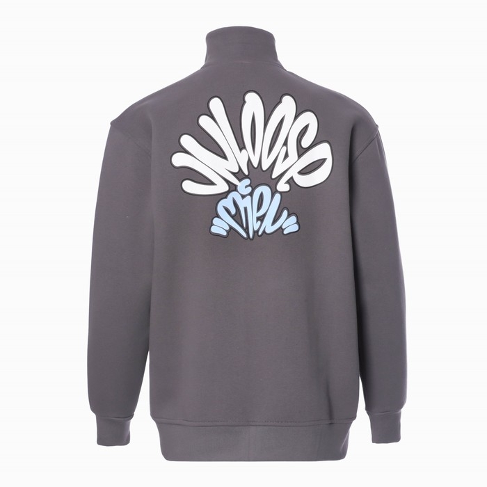 Толстовка мужская НАЧЁС, цвет тёмно-серый, размер 52 (XXL)