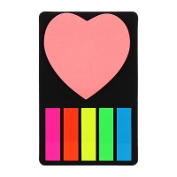 Набор Блок-закладки с липким краем пластик 20л*5 цветов флуор, 45*12мм, блок 30л, 70*70 мм Набор Блок-закладки с липким краем пластик 20л*5 цветов флуор, 45*12мм, блок 30л, 70*70 мм