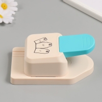 Дырокол фигурный 3в1 рисунок 3,8/5/6,3 см "Тег" 9х14,9х6,3 см