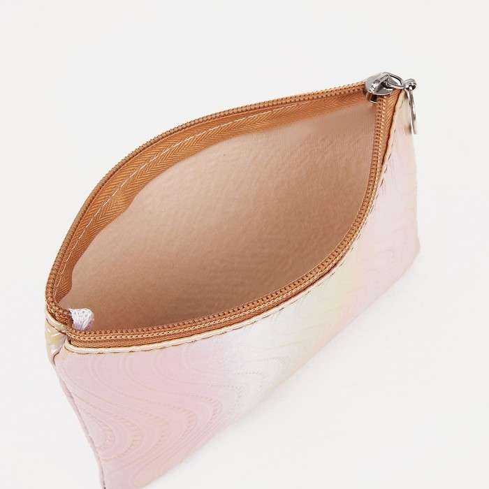 Набор косметичек 2 в 1 на молниях, цвет золотой