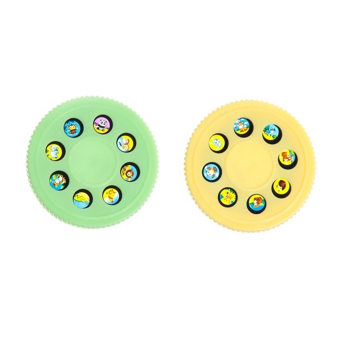 Музыкальный проектор &laquo;Весёлые зверята: Лягушонок&raquo;, звук, свет, 3 слайда, 16 картинок, цвет зелёный