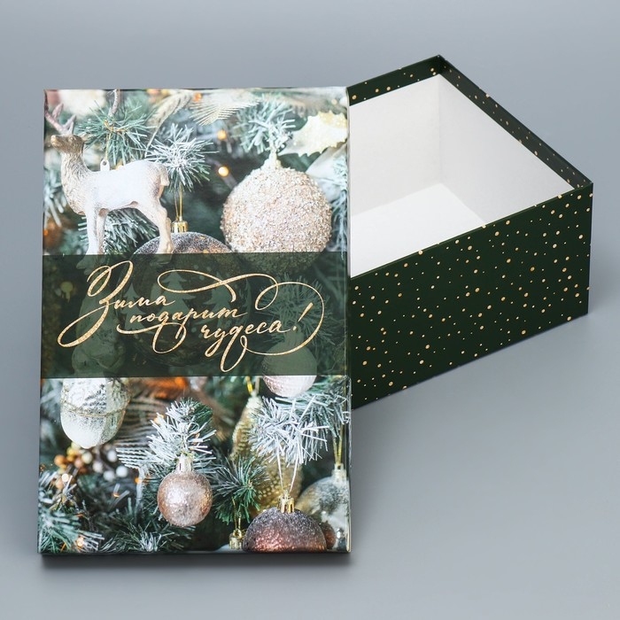 Набор подарочных коробок 10 в 1 &laquo;Елочные игрушки&raquo;, 12 х 7 х 4 - 32.5 х 20 х 12.5 см, Новый год