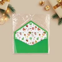 Конверт для денег, набор 8 штук &laquo;С Новым годом&raquo;, софт тач, тиснение, 19 х 9.2 см, Новый год