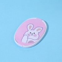 Зеркало складное «Зайка», с расчёской, 6,5 × 9,5 см Зеркало складное «Зайка», с расчёской, 6,5 × 9,5 см