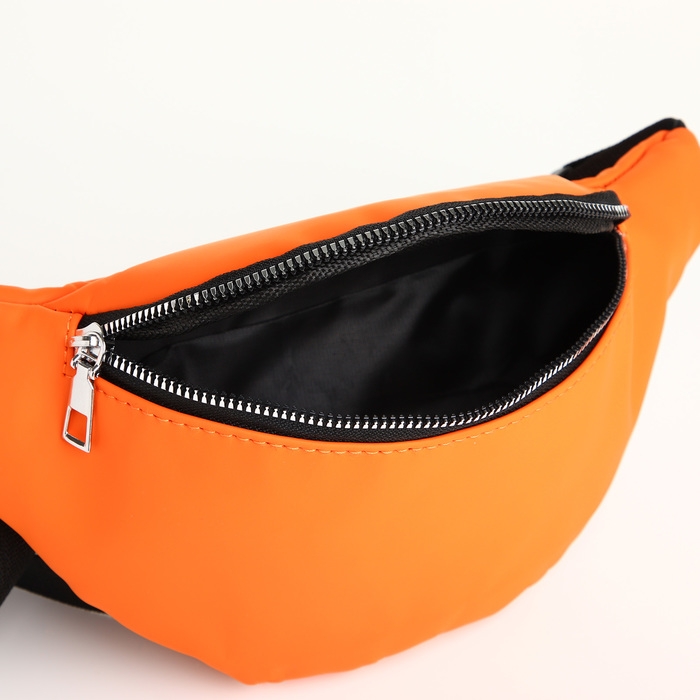 Сумка поясная на молнии, цвет оранжевый Сумка поясная на молнии, цвет оранжевый