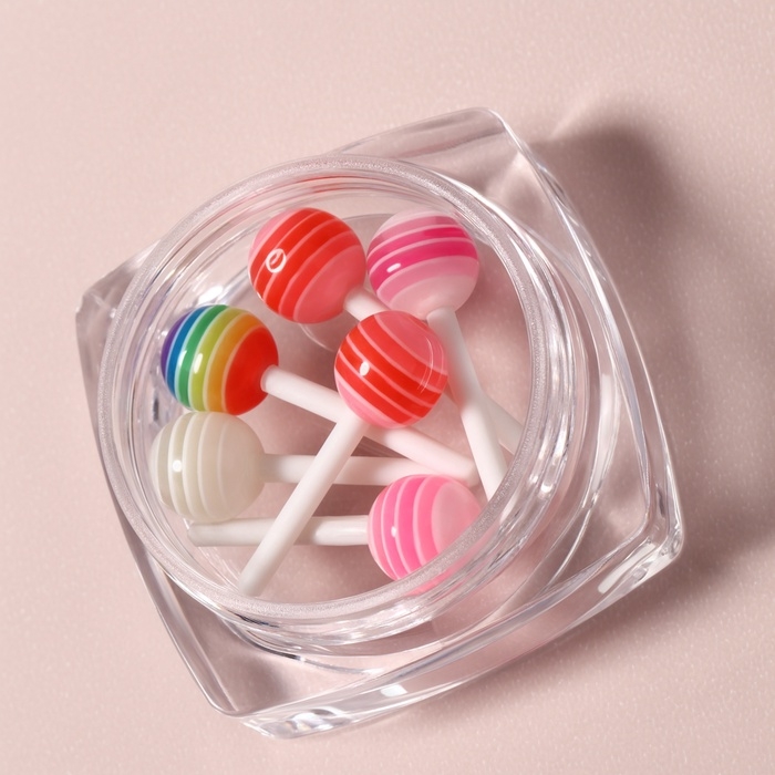 Фигурки для дизайна ногтей &laquo;Леденцы&raquo;, объёмные, разноцветные