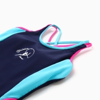 Купальник слитный для девочек, цвет темно-синий, рост 158-164 см